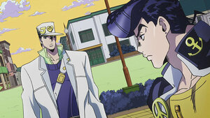 Кужо Жотаро Хигашиката Жосүкэтэй уулзсан нь